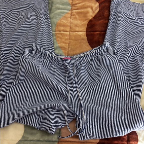 Edikted Pants - Edikted Blue and White Striped Pants